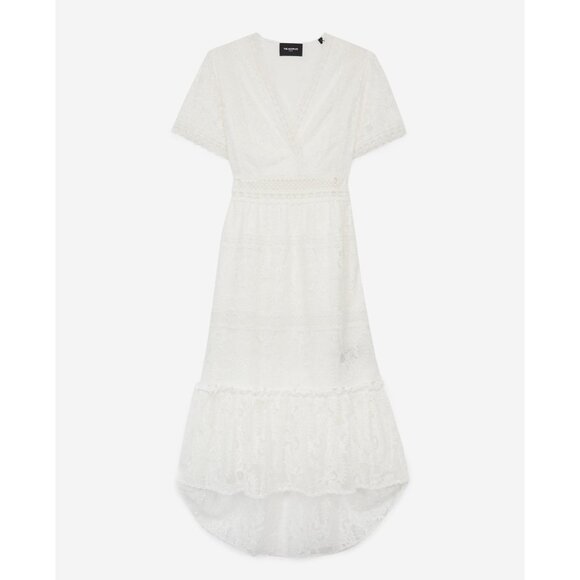 THE KOOPLES Light Long Dress with Lace Detailing - Picture 1 of 8
